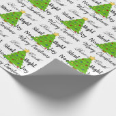 Papier Cadeau Noël Arbre Joyeux Noël (Coin)