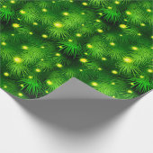 Papier Cadeau Noël Arbre Lumières Noël Vert Noël (Coin)