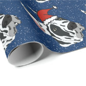 Papier Cadeau Noël Arlequin Great Dane (Coin rond)