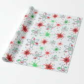 Papier Cadeau Noël atomique rétro (Déroulé)