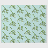 Papier Cadeau Noël au gui (Plat)