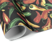 Papier Cadeau Noël au Nouveau-Mexique Odeurs Le Chili Enchiladas (Coin rond)