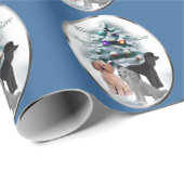 Papier Cadeau Noël aux amoureux des canicules (Coin rond)