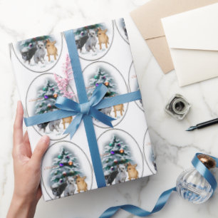 Papier Cadeau Noël aux amoureux du Chihuahua