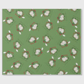 Papier Cadeau Noël aux chouettes (Plat)