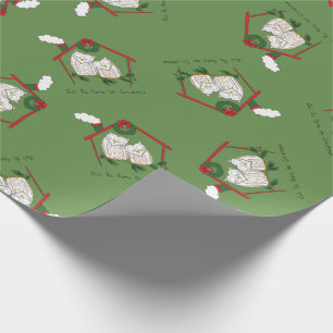 Papier Cadeau Noël aux chouettes