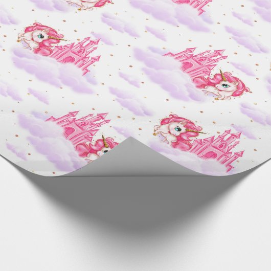 Papier Cadeau Noël aux licornes mignons (Coin)