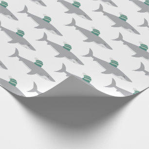 Papier Cadeau Noël aux requins