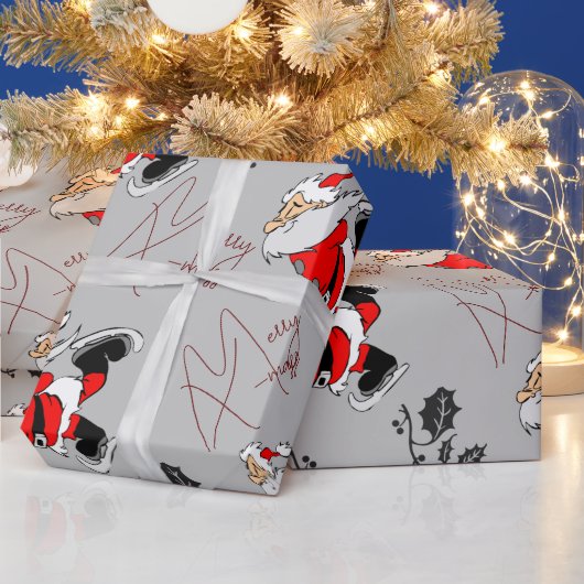 Papier Cadeau Noël avec Père Noël (Vacances)