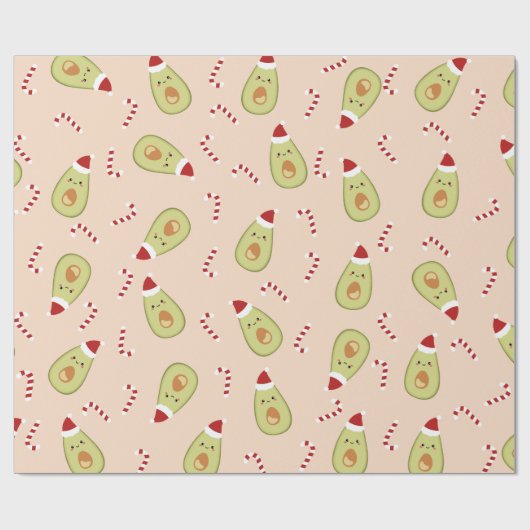 Papier Cadeau Noël Avocado (Plat)