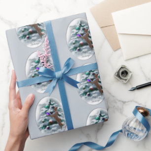 Papier Cadeau Noël Basenji