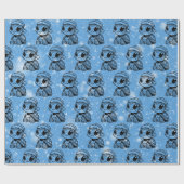 Papier Cadeau Noël Bébé tortue de mer (Plat)