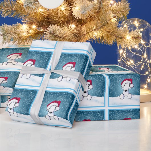 Papier Cadeau Noël Bedlington (Vacances)