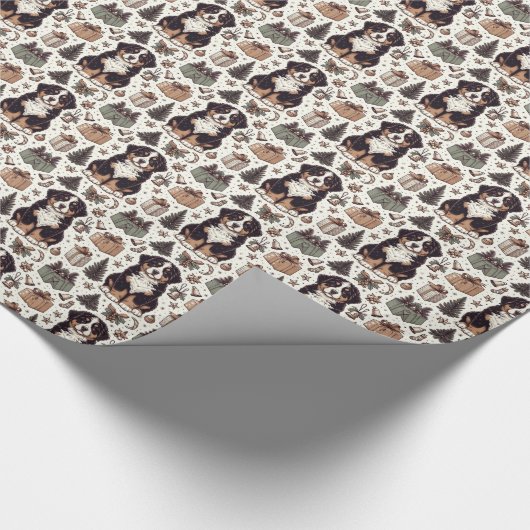 Papier Cadeau Noël Berner Puppy (Coin)