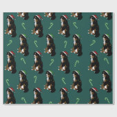 Papier Cadeau Noël Bernese Mountain Dog (Plat)
