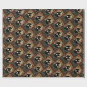 Papier Cadeau Noël Black Bear Bald Eagle Spirit (Plat)