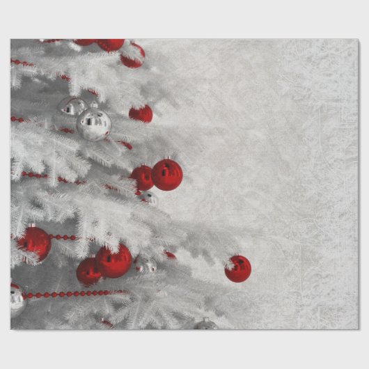 Papier Cadeau Noël blanc (Plat)