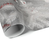 Papier Cadeau Noël blanc (Coin rond)