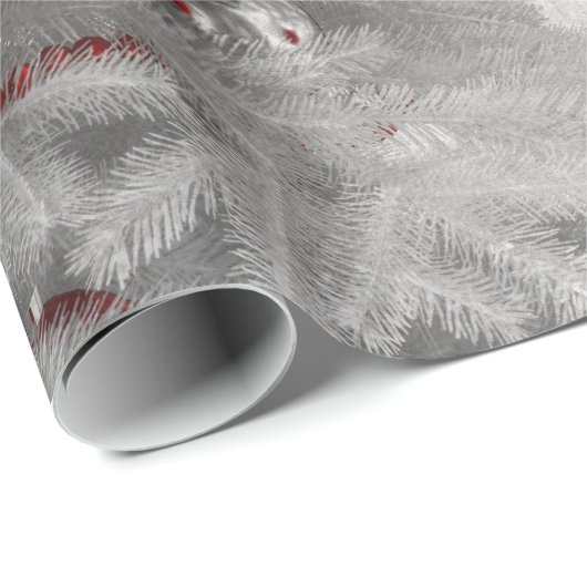 Papier Cadeau Noël blanc (Coin rond)