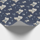 Papier Cadeau Noël blanc (Coin)