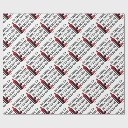 Papier Cadeau Noël blanc (Plat)