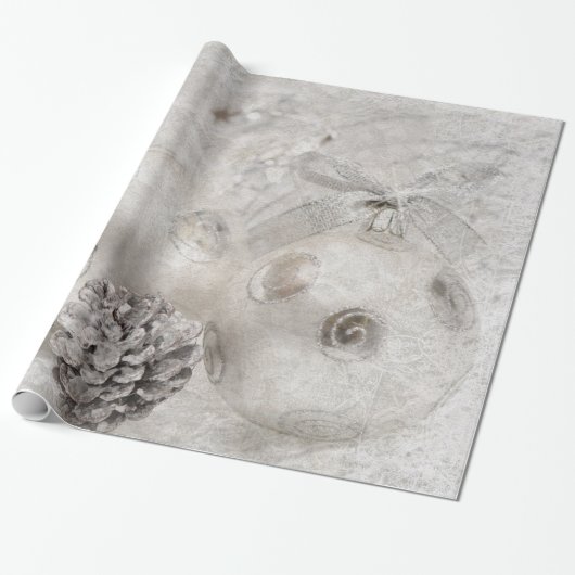 Papier Cadeau Noël blanc (Déroulé)