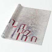 Papier Cadeau Noël blanc (Déroulé)