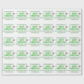 Papier Cadeau Noël blanc (Plat)