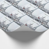 Papier Cadeau Noël blanc français (Coin)