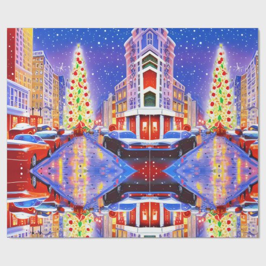 Papier Cadeau Noël Bliss (Plat)