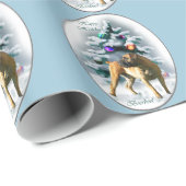 Papier Cadeau Noël Boerboel (Coin rond)