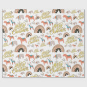 Papier Cadeau Noël Boho (Plat)