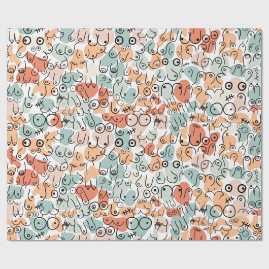 Papier Cadeau Noël boho moderne (Plat)