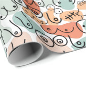 Papier Cadeau Noël boho moderne (Coin rond)