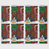 Papier Cadeau Noël Boston Terrier (Plat)