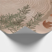 Papier Cadeau Noël botanique élégant (Coin)