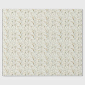 Papier Cadeau Noël botanique rustique (Plat)