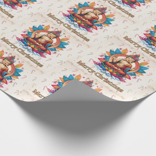 Papier Cadeau Noël bouddhiste (Coin)