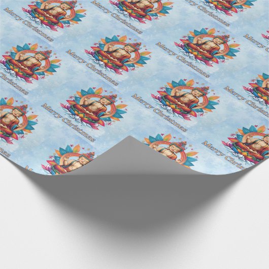 Papier Cadeau Noël bouddhiste (Coin)