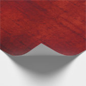 Papier Cadeau Noël Bourgogne Typographie rouge Damas (Coin)