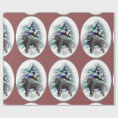 Papier Cadeau Noël Bouvier des Flandres (Plat)