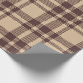 Papier Cadeau Noël Brown simple Rustique (Coin)