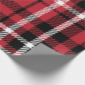Papier Cadeau Noël Buffalo Check Tartan En vichy Plaid (Coin)