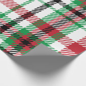 Papier Cadeau Noël Buffalo Check Tartan En vichy Plaid (Coin)