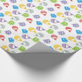 Papier Cadeau Noël cadeaux et boules Fête motif (Coin)