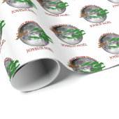 Papier Cadeau Noël cajun (Coin rond)