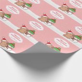 Papier Cadeau Noël Capybara Et Snowman Mignonne (Coin)