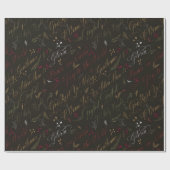 Papier Cadeau Noël Carol Botanical (Plat)