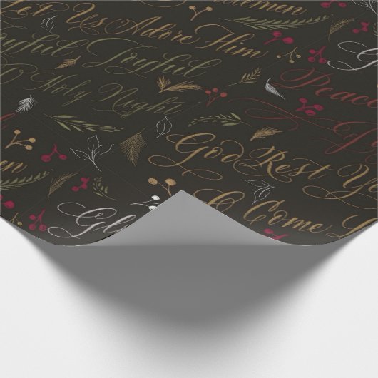 Papier Cadeau Noël Carol Botanical (Coin)