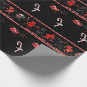 Papier Cadeau Noël cassé par Krampus (Coin)